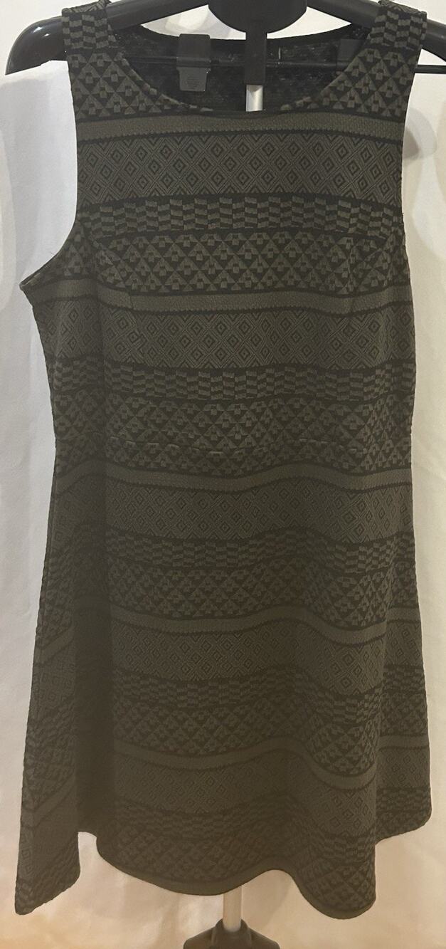 NWT Apt. 9 Green Jacquard Dress Women's size L